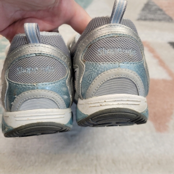 Skechers Shape Ups Walking Shoes Blue Silver  Size 8.5 - Picture 6 of 9